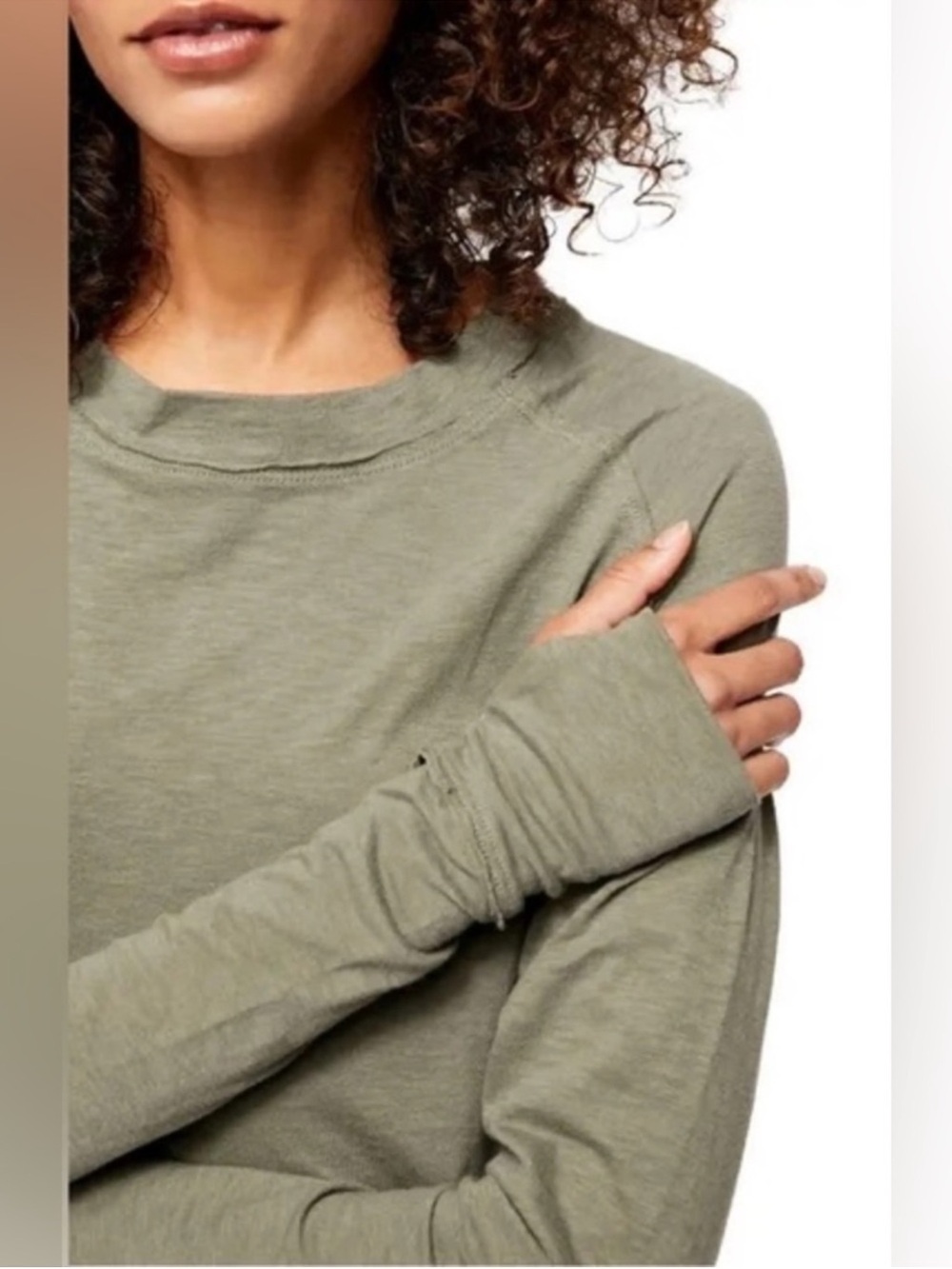 Free People We The Free Arden Tee in Green Size Small - Picture 4 of 7